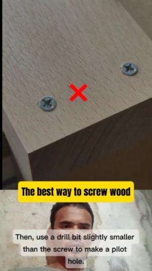 cara terbaik menyekrup di kayu  #diy  #wood  #CRAFT  #Carpentery Work 