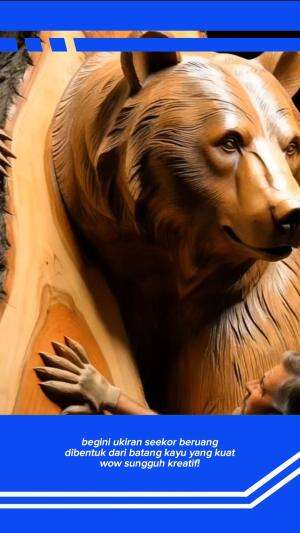 Begini ukiran seekor beruang
.
#kreatif
#beruang
#seni