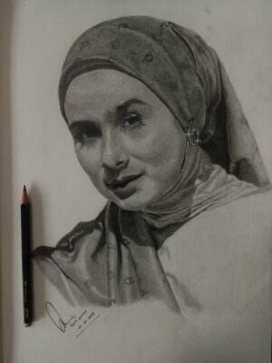 ( Ibu Sonya Fatmala ) Karya seni ku di Bulan suci romadhon, 
