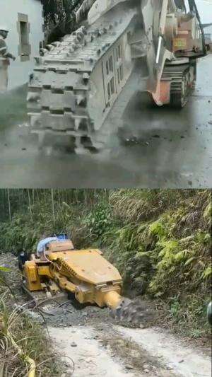 Alat berat canggih  #fypシ゚viral #roadheader