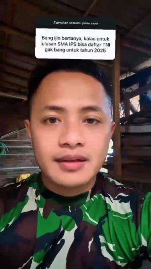 apakah lulusan SMA IPS bisa daftar TNI? #tni 
