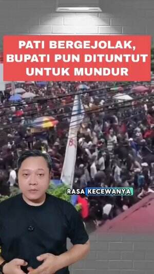 Aksi demontrasi terjadi di Pati Jawa Tengah menuntut mundur nya sang Bupati #demonstrasi #Pati 