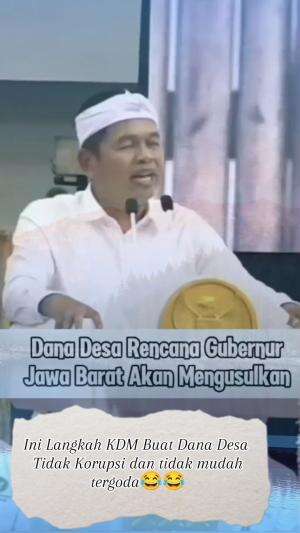 INI LANGKAH KDM UNTUK DANA DESA AGAR TIDAK DI KORUPSI #kangdedymulyadi  #gubernurjawabarat 