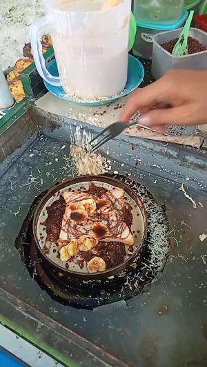 pertama leker rasa pisang roti 