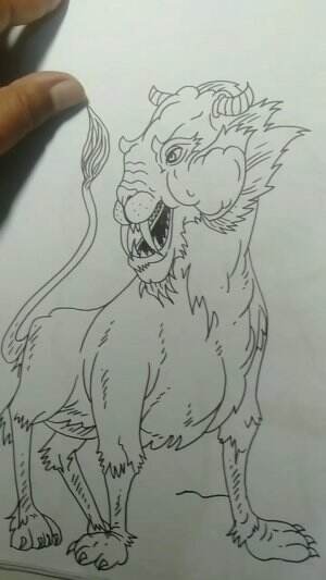 Yuk Belajar Menggambar Monster Harimau Guys 😁
