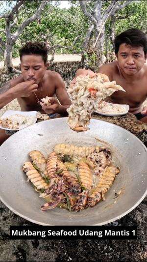 #Mukbang #seafood #yang suka udang merapat!! #RCTIPlus 