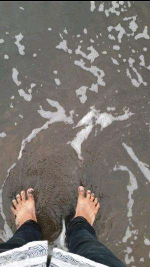dipantai pelabuhan ratu sukabumi  #foryou 