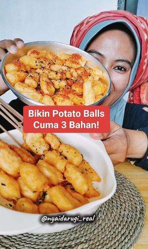 Bikinnya ternyata gampang banget, enak Kress lagi. Bocil pada suka Alhamdulillah 👍
#Ide Cemilan Berbahan Telur #potatoballs #cemilankentang