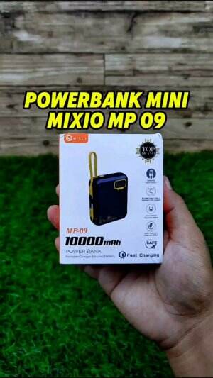 Powerbank super Compact MIXIO MP 09, design nya keren dan suport fast charging. 

#mixiomp09 #powerbankfastcharging #powerbankcompact #power
