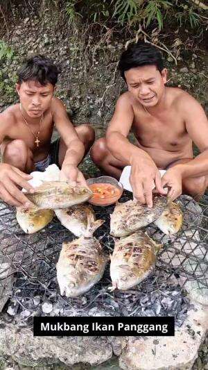 Mukbang Ikan Panggang #Mukbang  #ikanlangka 