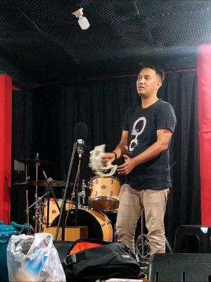 Proses Take Live Recording - Tukang kecrek (Tamborine Man)