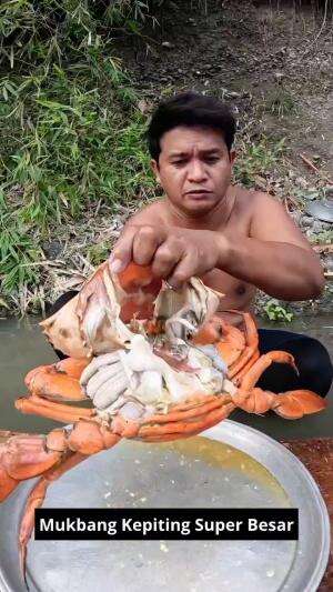 Mukbang Kepiting Super Besar #Mukbang #kepiting #RCTIPlus 