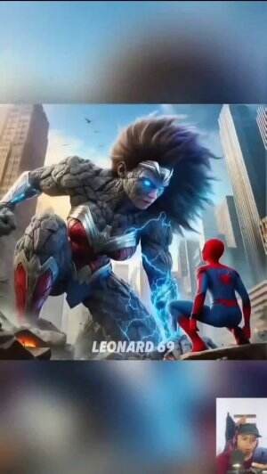 Little spiderman and Giant statue  #marvel  #brawlstars  #shortplus 