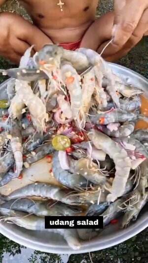 udang salad #yang suka udang merapat!!  #Ide Membuat Salad Sendiri 