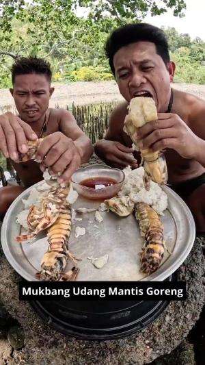 Mukbang Udang Mantis Goreng #Mukbang #RCTIPlus 