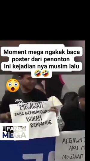 kelakuan fans mega +62 🤣🤣 #fypシ゚viral  #Viral #terbaru #proliga #volley #mega #videolucu 