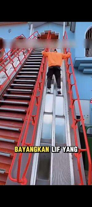 tangga yang unik apakah kamu bisa naik.? 
 #fakta  #hiburan 