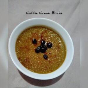 Dessert mewah bahan murah "Coffee Creme Brulee ala aku" hehe, semoga hidanganku kali ini buat aku lolos ke tahap selanjutnya thank you.
