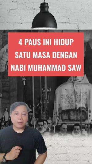 4 Paus ini hidup satu masa dengan nabi Muhammad Saw #paus #edukasi 