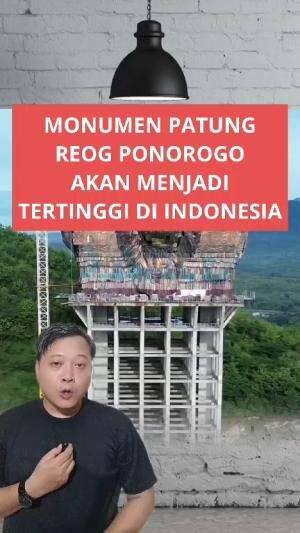 Monumen Patung Reog Ponorogo akan menjadi monumen patung tertinggi di Indonesia #monumenpatung #reogponorogo 