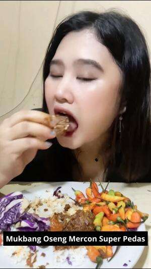 Mukbang Oseng Mercon Super Pedas #Mukbang #OSENG REBON SAYUR PELANGI ALA @reystafauzia #onlineauditionmci9PedasNikmatDagingSapiBumbuPlecingB