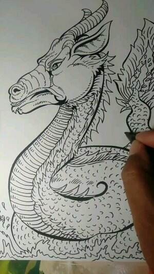 Adji Harto Jawa Official Menggambar Monster Kambing Berbadan Ular