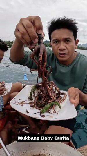 Mukbang Baby Gurita #Mukbang  #gurita 