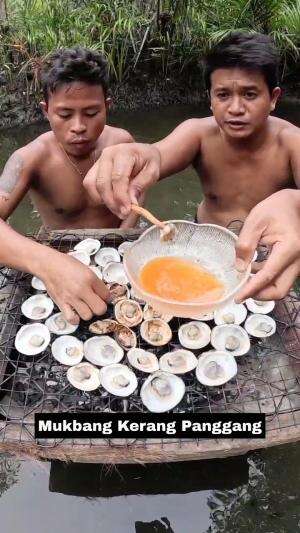 Mukbang Kerang Panggang #Mukbang  #mukbang  #📍ujung Kerang ,Sabang , Aceh 