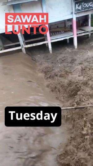 Kondisi Sungai Di SAWAH LUNTO sumbar. 12 mei 2024