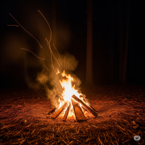 Close your eyes, breathe deep, and listen..." #asmr #aifire #ai #relax 
