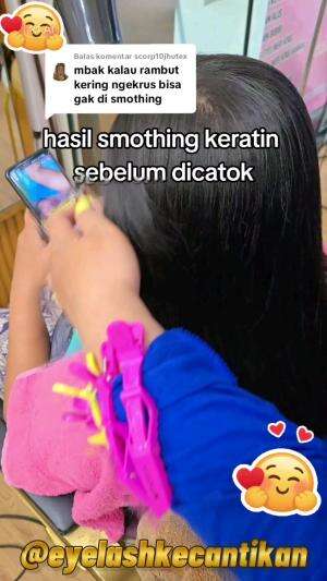 HASIL SMOOTHING KERATIN SEBELUM DI CATOK😍🥰 #RCTIPlus #HOTrctiplus #kecantikan #treatment #beauty #perawatan #smoothingkeratin 