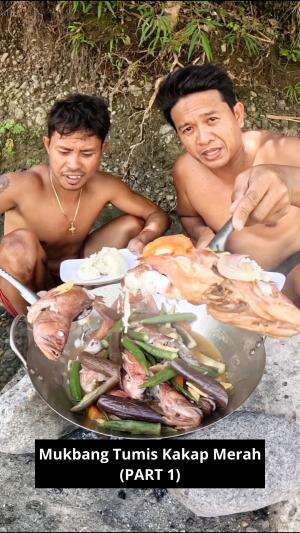 Mukbang Tumis Kakap Merah (PART 1) #Mukbang #onlineauditionmci8mentimuntumistomat #kakapmerah #kuliner #Food #RCTIPlus 