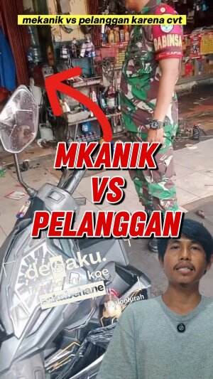 mekanik vs pelanggan akibat cvt #OTOMOTIF #motor #mekanik