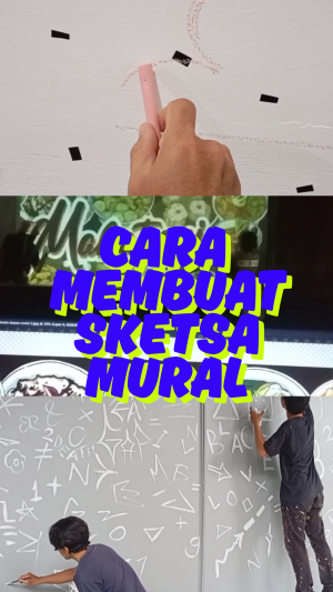cara membuat sketsa untuk mural #mural  #pembuatanmural  #sketsamural #rtciplus 