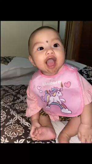 Rahasia Noora makannya lahap 😁  #noorakhadijahalkhered  #mpasi  #SobatAmbayarrrr  #Bayulangit  #babylucu 