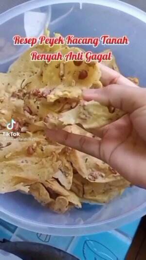 Resep Peyek Kacang Renyah Anti Gagal