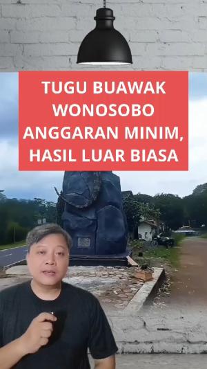 dengan anggaran tidak banyak, tugu biawak Wonosobo banjir pujian warganet #tugubiawak #wonosobo 