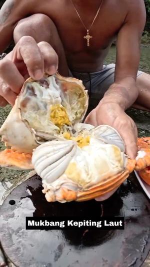 Mukbang Kepiting Laut  #Mukbang 