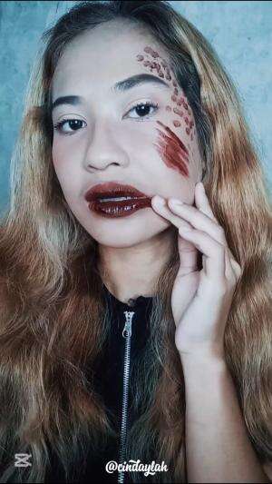 Halloween Makeup🎃❤️‍🩹 #cindaylah #halloween #halloweenmakeup #makeupchallenge #makeup #fyp 