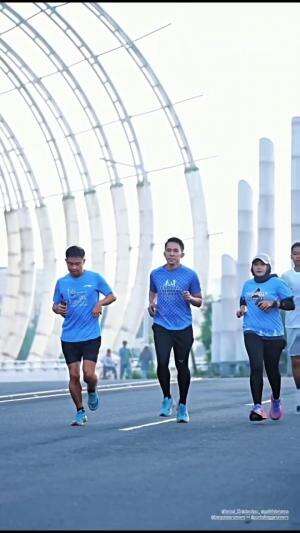 Olahraga pagi after event purwokerto half marathon 2025 #laripagi  #kesehatan #viralreels 