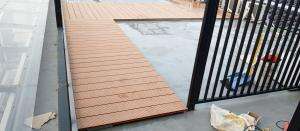 lantai teras decking WPC anti rayap