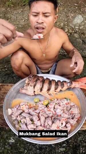 Mukbang Salad Ikan #Mukbang  #saladikan 