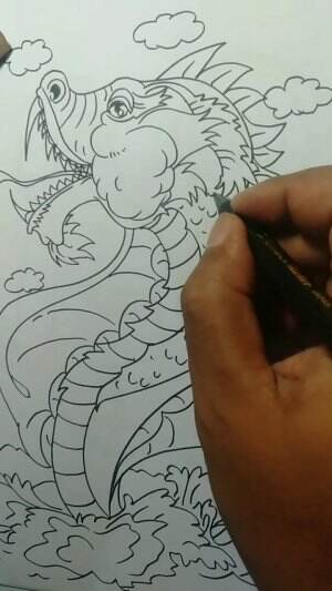 Yuk Belajar Menggambar Monster Ular Cobra