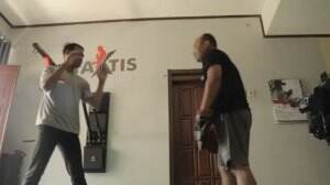 AMPUN DIGEBUKKIN-FIGHT-BELA DIRI TAKTIS WITH MASTER ARIES- Mau bela negara belajar bela diri dulu Vote Like Komen Share ya Gaes