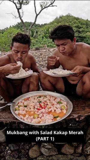 Mukbang with Salad Kakap Merah (PART 1) #Mukbang #SaladandPanSauce #onlineauditionmci8anitadyanimalanggrilledsalmonwithmashedpotatoandmustar