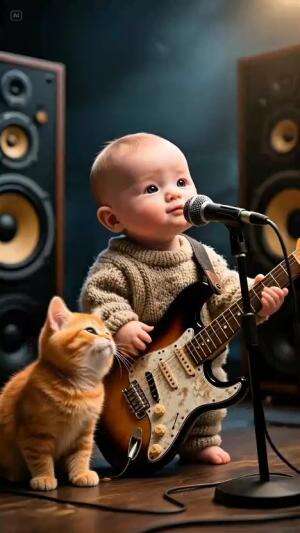  i love you mamy_

baby and cat 
 #cutebaby  #babylucu  #voice_baby
