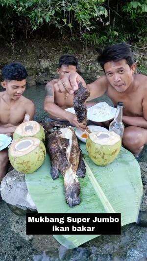 Mukbang Super Jumbo ikan Bakar #Mukbang 