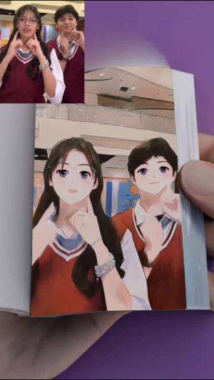 mala &Rakha flipbook version  #flipbook #dance #dancechallenge  #dancecover  #ViralVideo2025 