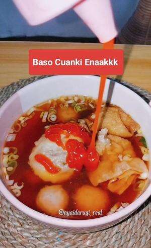 Hari ini makan baso cuanki abang2 dulu,  emak abis ngambil rapot anak dan liat hasilnya twekwewww 🤣
#basocuanki #baksoenak #kuliner #nyaidar