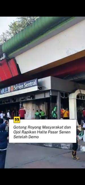 Coba dipikir ngapain mereka rusak kalau mereka nantinya perbaili lagi.